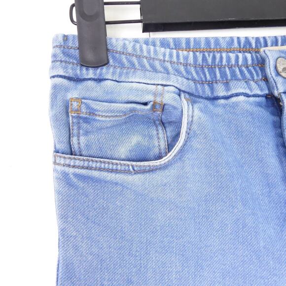 Faherty Pants Kids SZ 8 Denim Terry Stretch Relaxed Fit Elastic Waistband EUC - Picture 2 of 11